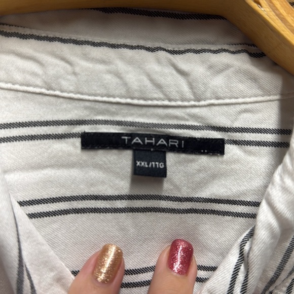 Tahari button up shirt size XXL - Picture 5 of 8